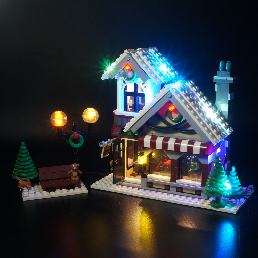 Lego Set Creator - مجموعة مصابيح LED لقرية الشتاء الخالق