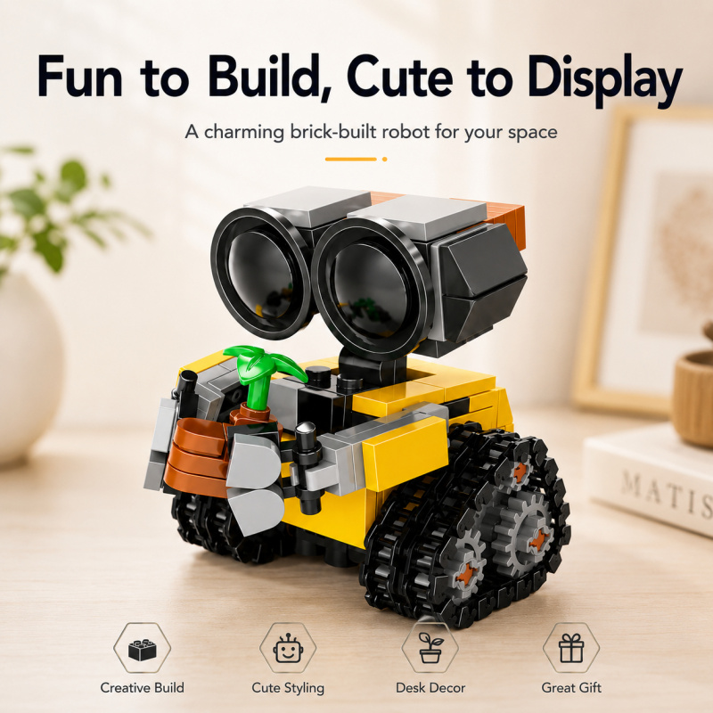 Lego Set Technic - مجموعة مكعبات بناء روبوت صغير، نموذج