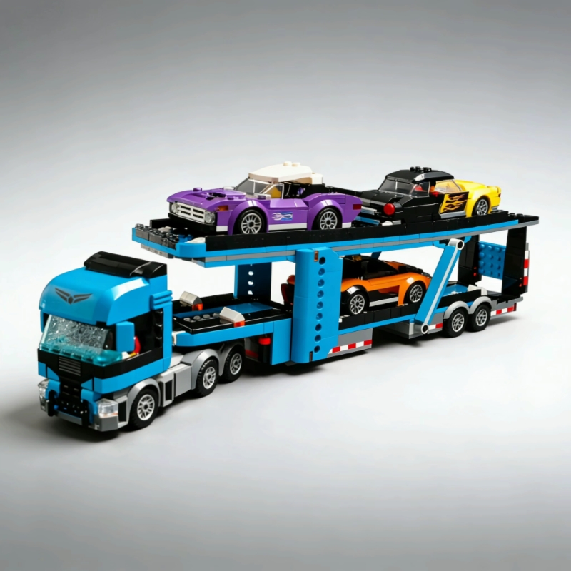 Lego Set Creator - مجموعة مكعبات بناء شاحنة نقل السيارات