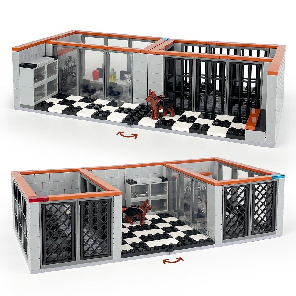 Lego Set Creator - 302 قطعة محطة شرطة مدينة السجن
