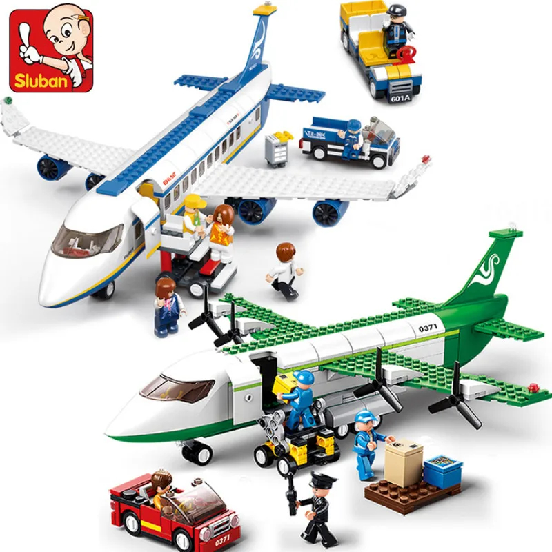 Lego Set Creator - مكعبات بناء طائرة شحن إيرباص إبداعية،