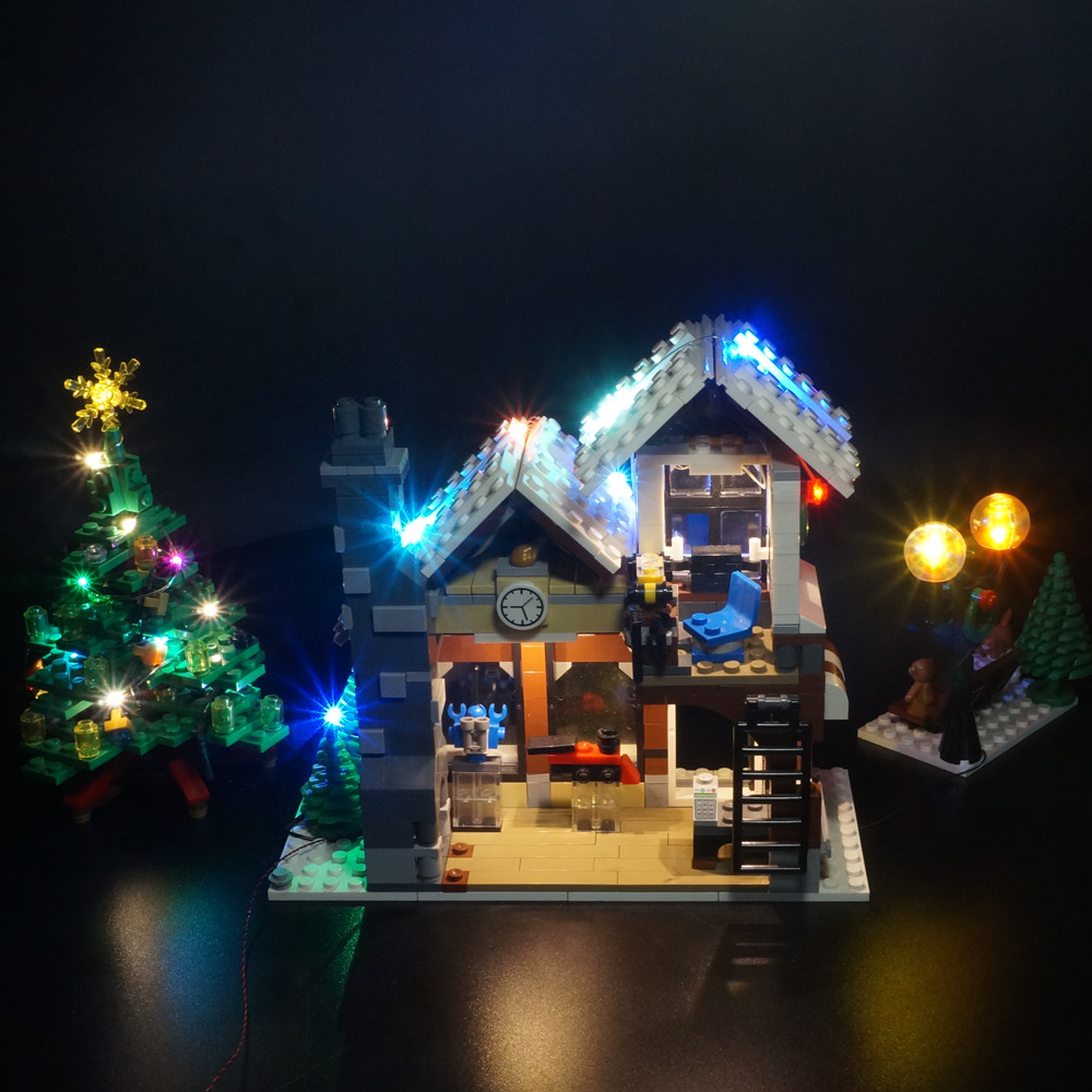 مجموعة مصابيح LED لقرية الشتاء - مراجعة Lego Set Creator وسعره