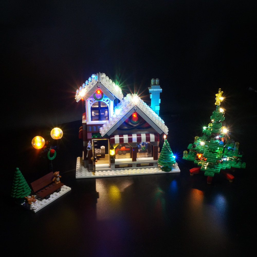 مجموعة مصابيح LED لقرية الشتاء - مراجعة Lego Set Creator وسعره