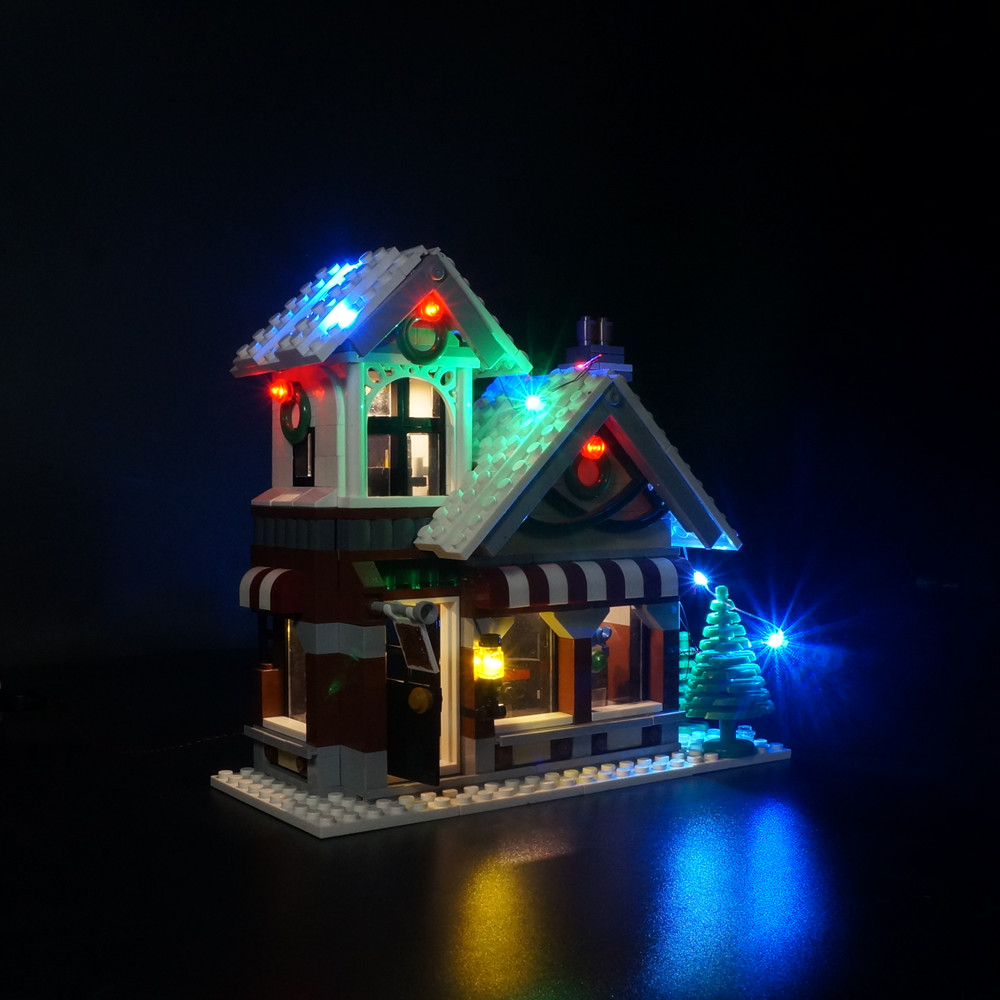 مجموعة مصابيح LED لقرية الشتاء - مراجعة Lego Set Creator وسعره