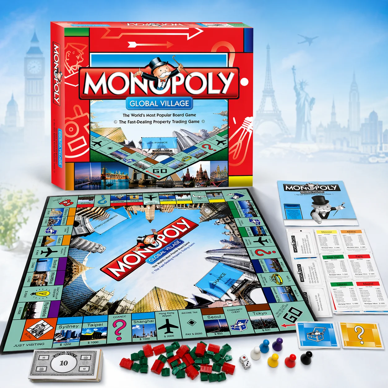 لعبة مونوبولي جلوبال فيلوجنج ا - مراجعة Hasbro Game Monopoly وسعره
